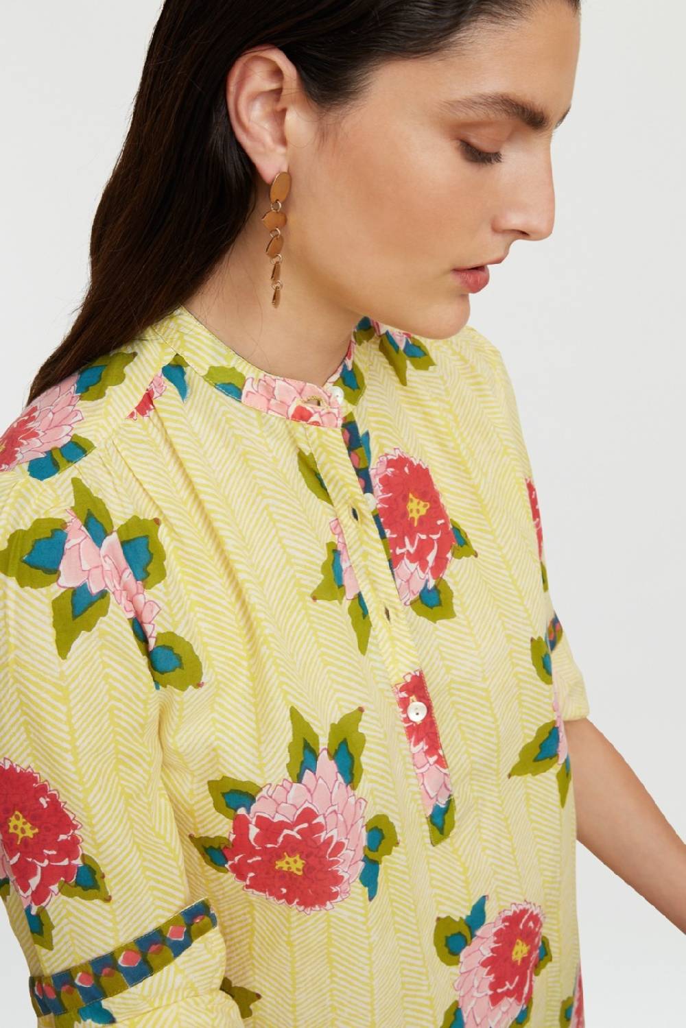 Lisa Corti camicia batumi barwara light yellow Smaltimento dello stoccaggio