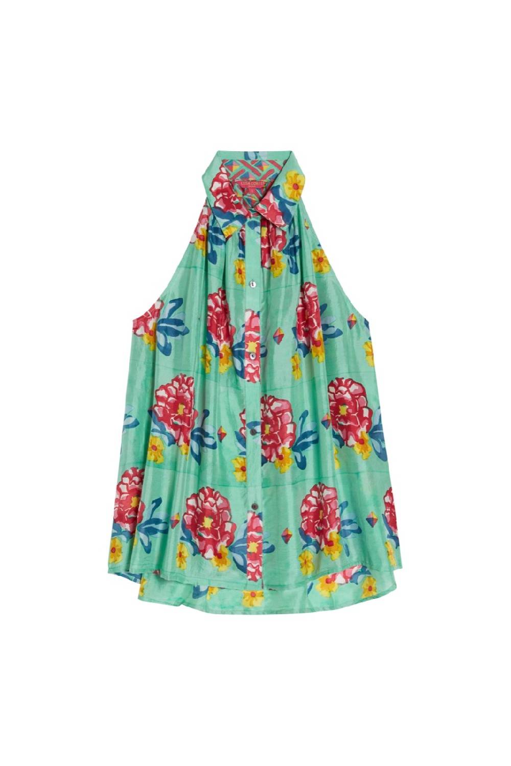 Lisa Corti camicia ava ramye aqua Offerta temporanea