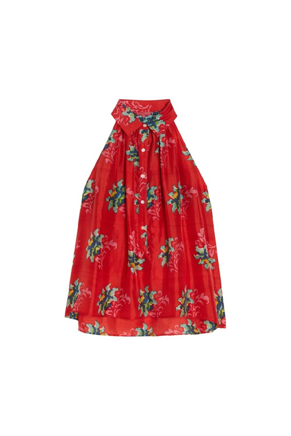 Lisa Corti camicia ava tangeri flower coral Lightning offer
