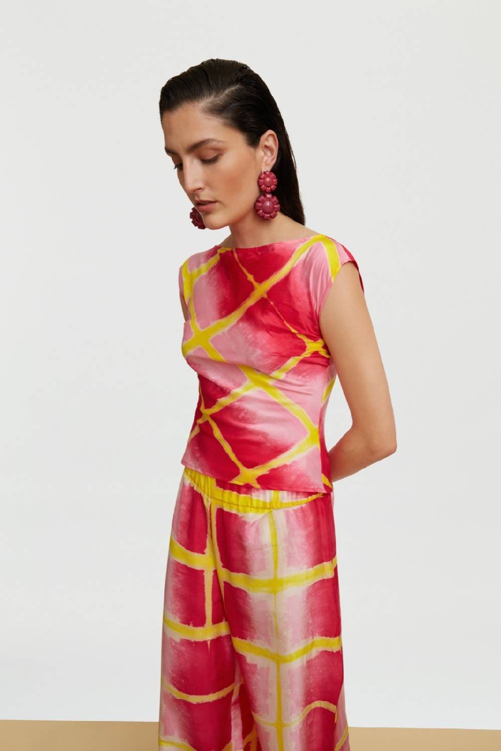 Lisa Corti top phaalko tangra pink Grandi sconti