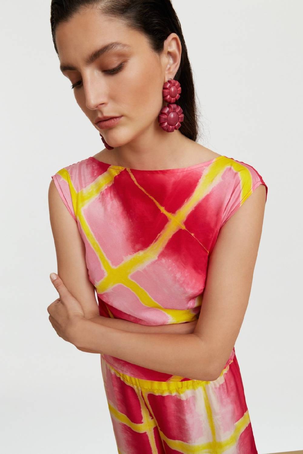 Lisa Corti top phaalko tangra pink Grandi sconti