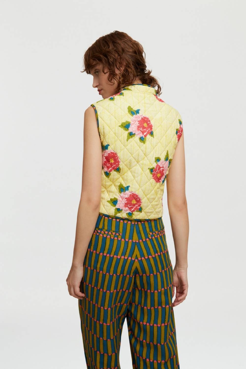 Lisa Corti gilet jaipur barwara light yellow Offerte giornaliere