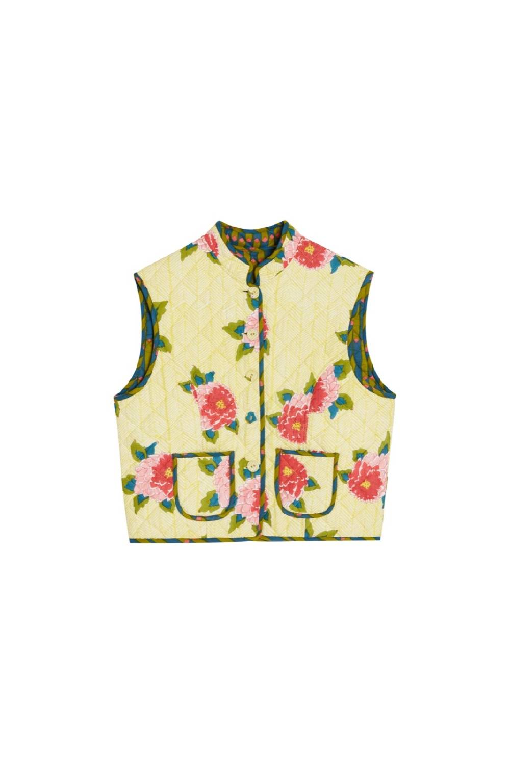 Lisa Corti gilet jaipur barwara light yellow Offerte giornaliere