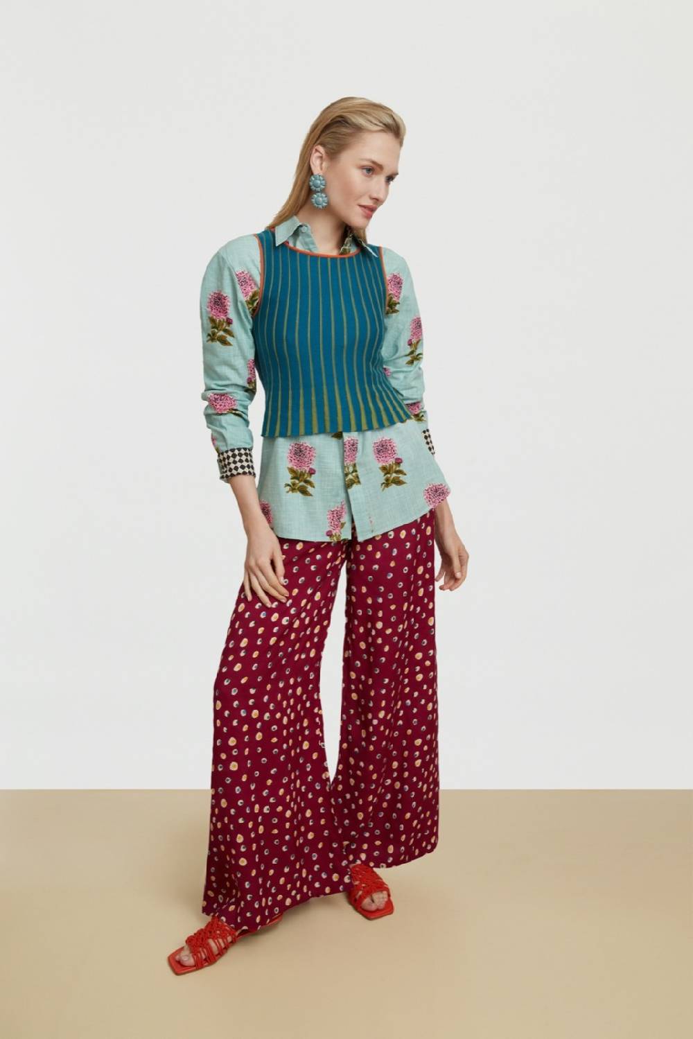 Lisa Corti camicia acapulco mamagoto celadon Enormi risparmi