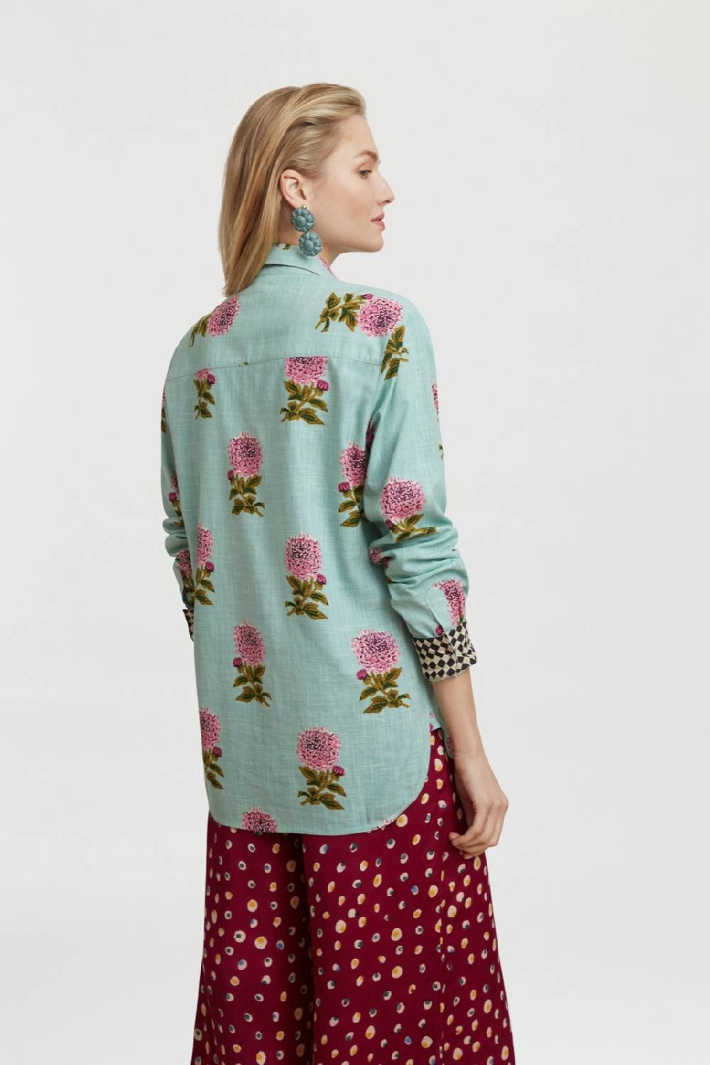 Lisa Corti camicia acapulco mamagoto celadon Enormi risparmi