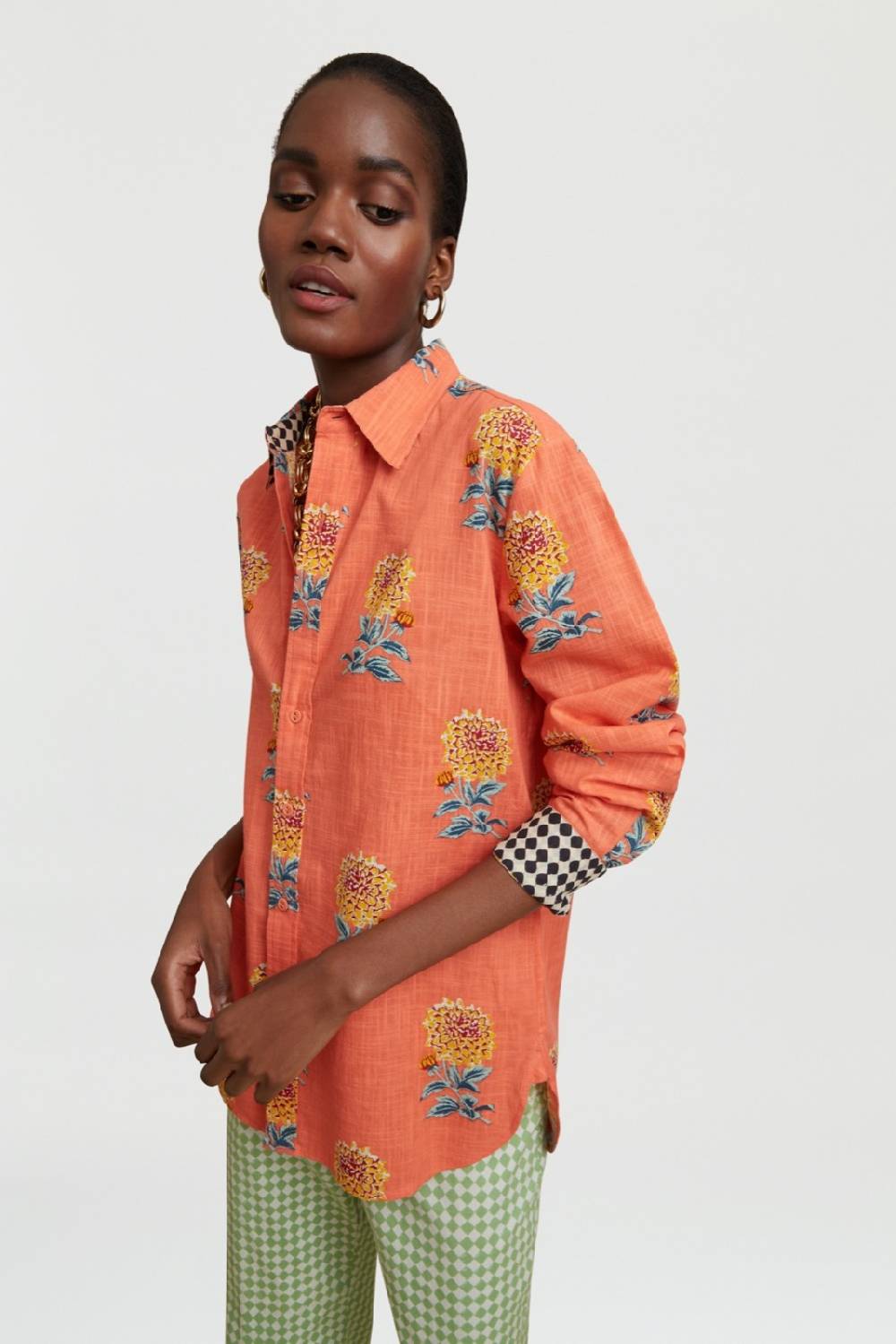 Lisa Corti camicia acapulco mamagoto geranium Sconti VIP