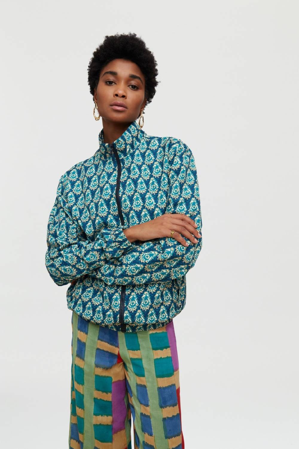 Lisa Corti giacca meltemi parrot peacock Fino al 50% di sconto