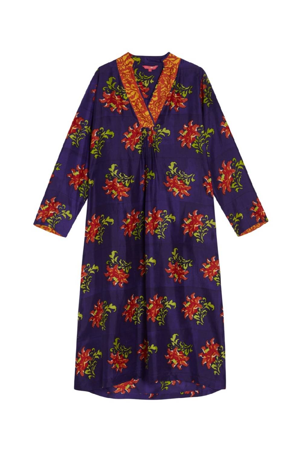 Lisa Corti caftano radha tangeri flower purple Enormi sconti