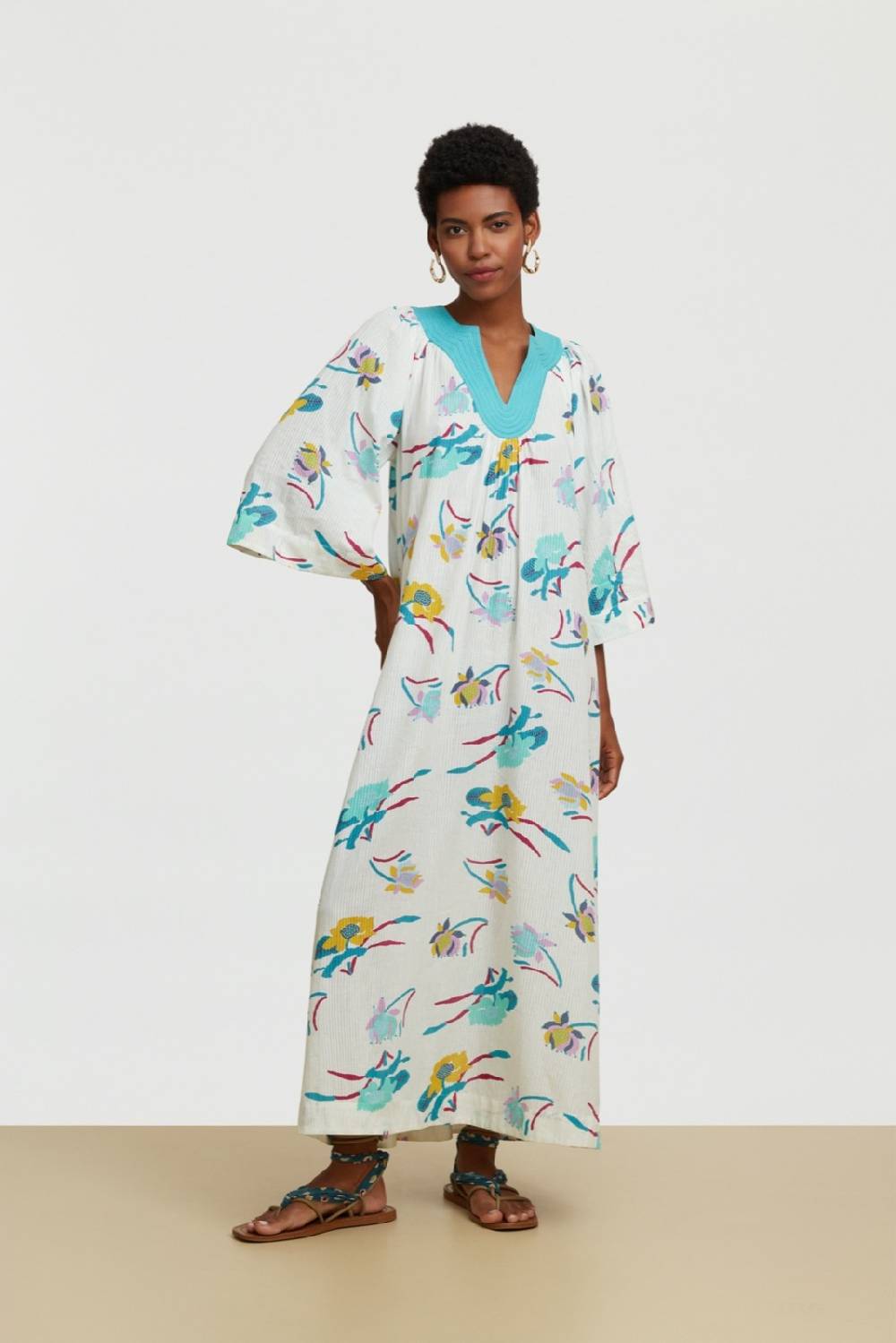 Lisa Corti caftano ninbu japanese peacock
