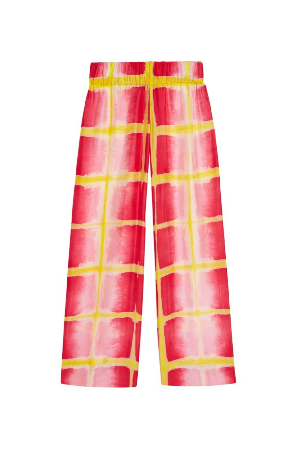 Lisa Corti pantalone onda tangra pink In vendita