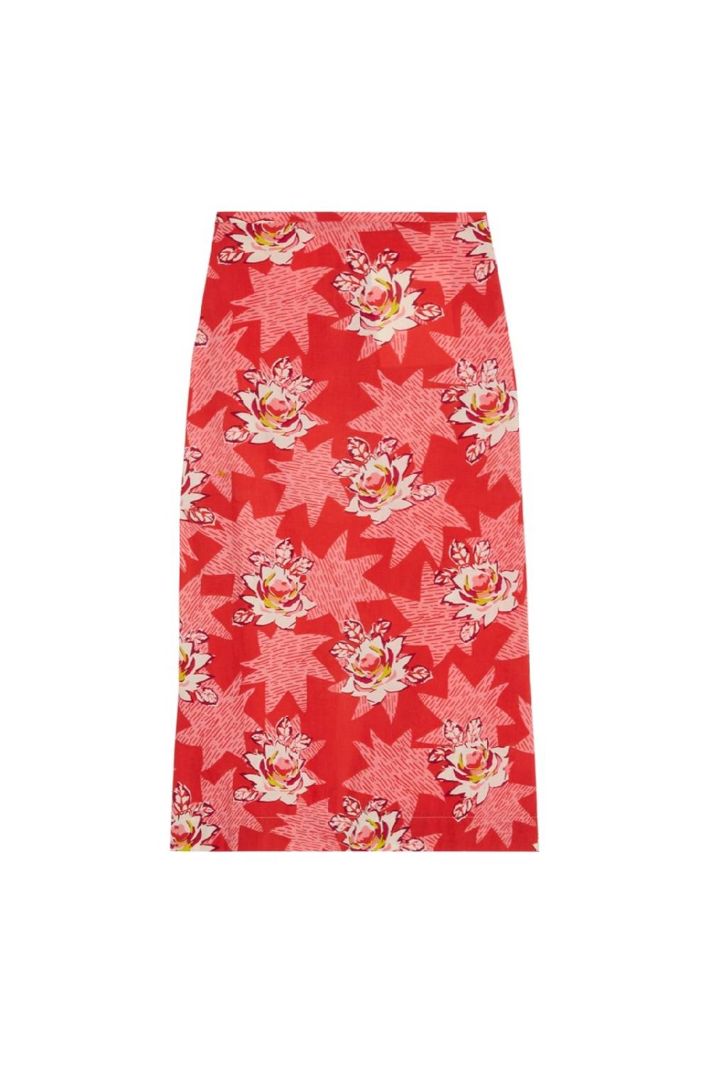 Lisa Corti gonna tubino star flower red 2025