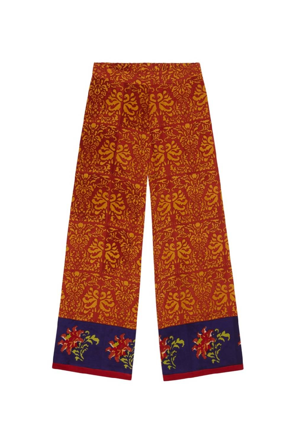 Lisa Corti pantalone burma tangeri flower purple Qualità Garantita
