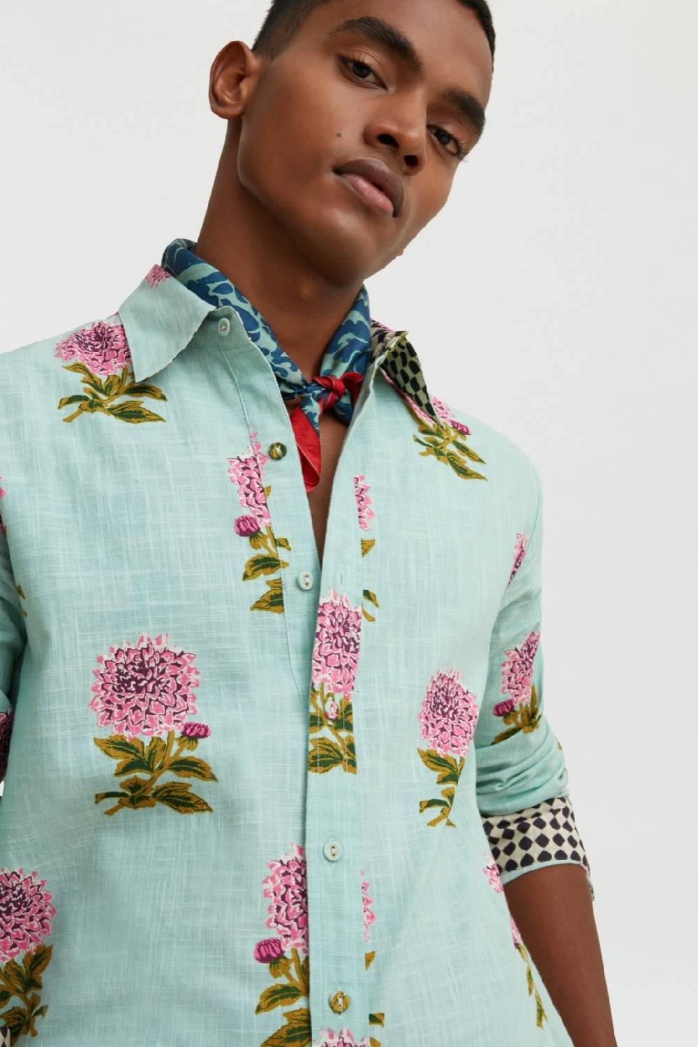 Lisa Corti camicia acapulco mamagoto celadon Fino Al -60%