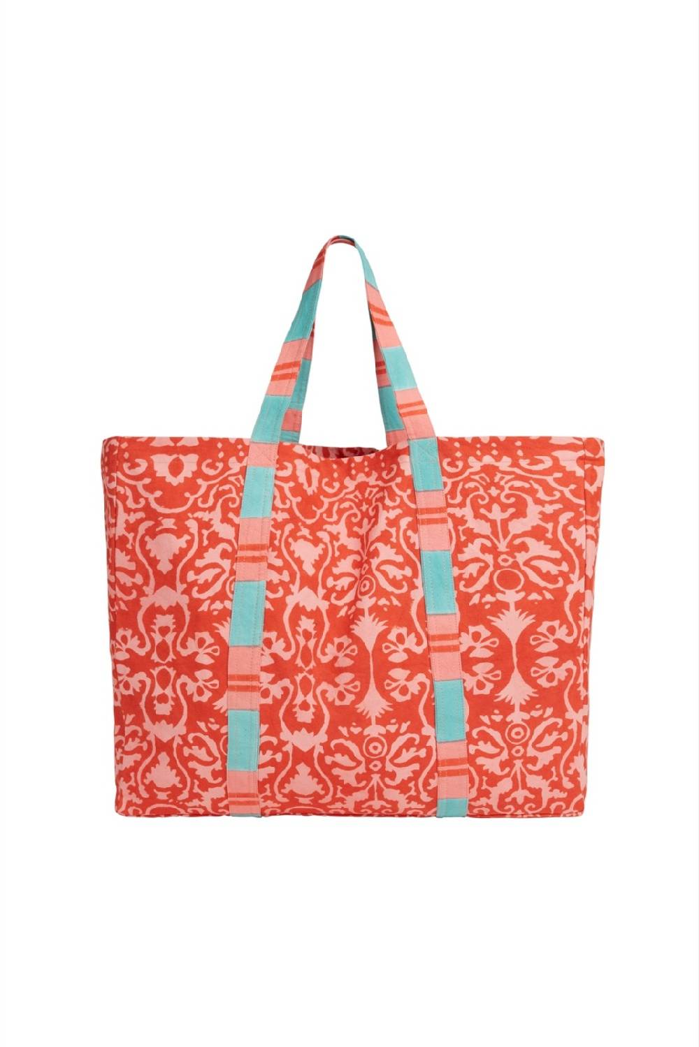 Lisa Corti borsa shopping damask design red Hotsell