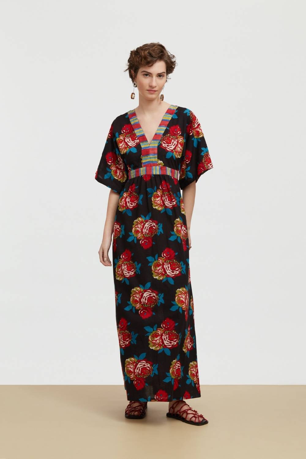 Lisa Corti abito pria bold rose black Flash Sale
