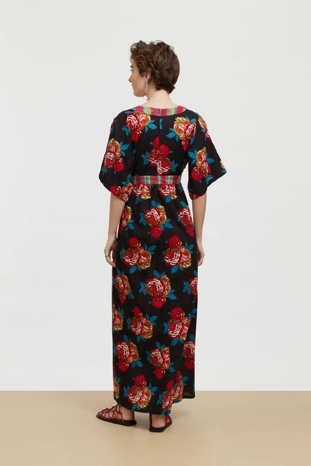 Lisa Corti abito pria bold rose black Flash Sale