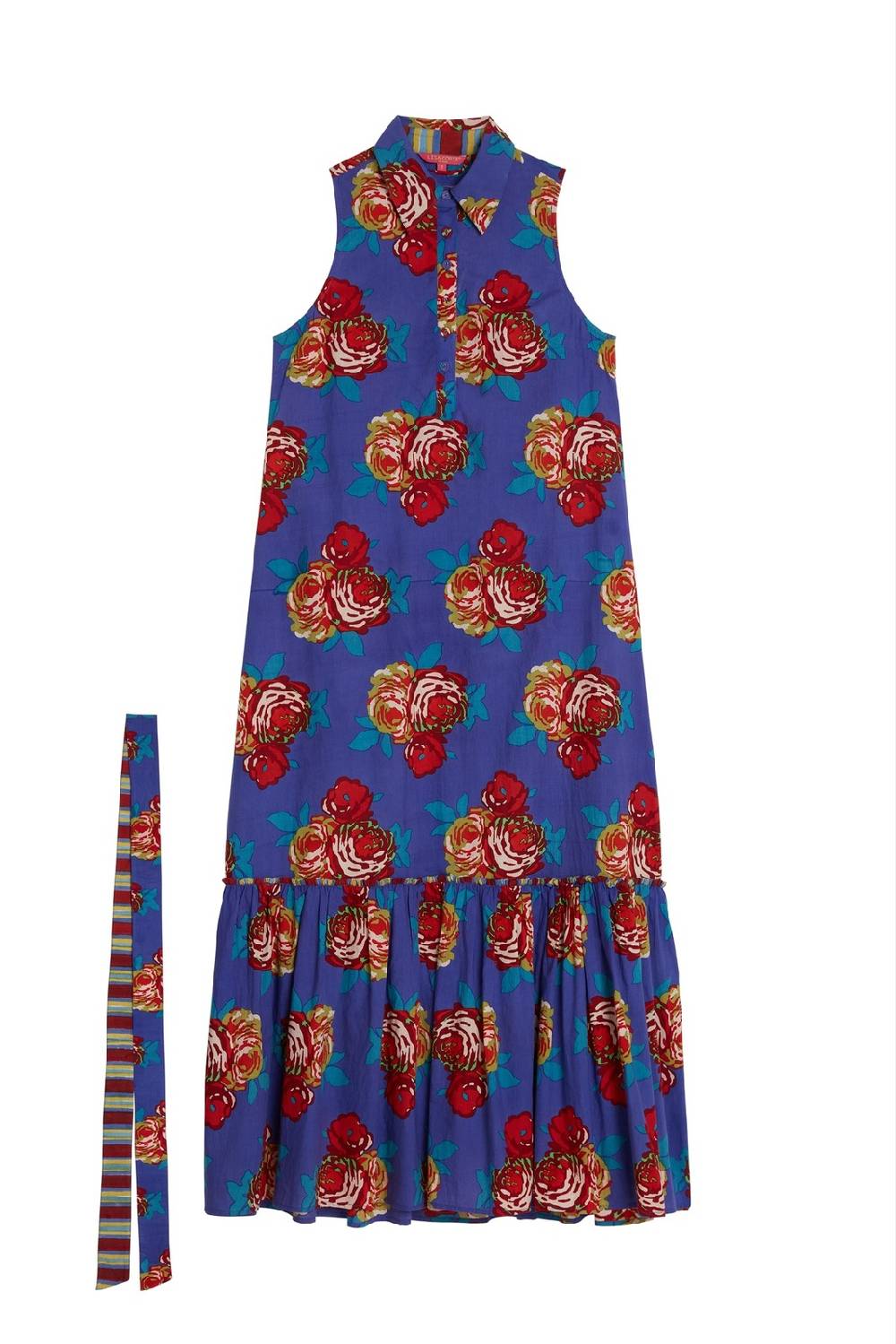 Lisa Corti abito asagao bold rose cobalt Shopping online