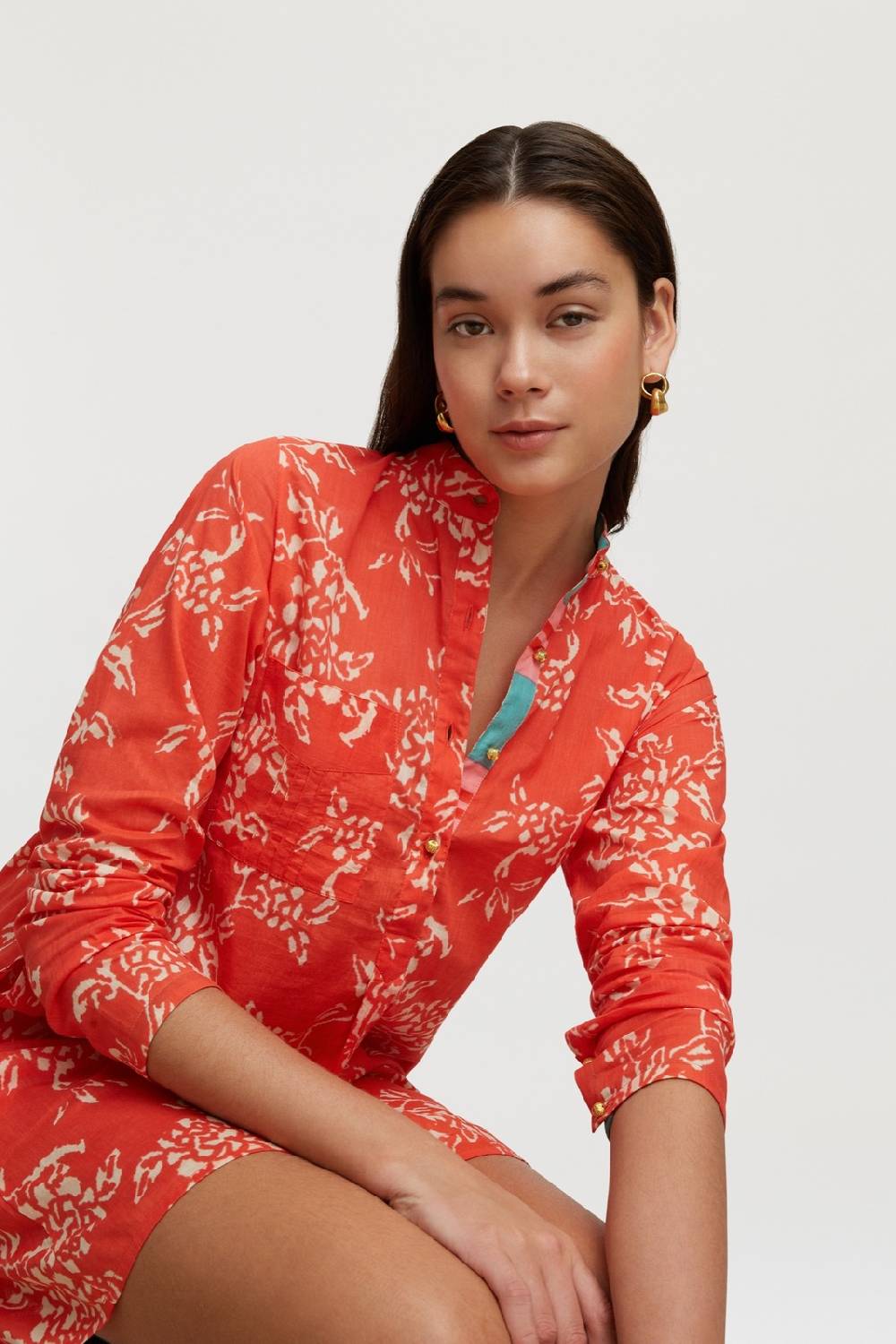 Lisa Corti kurta corta kandem design coral Offerta per la Festa della Mamma