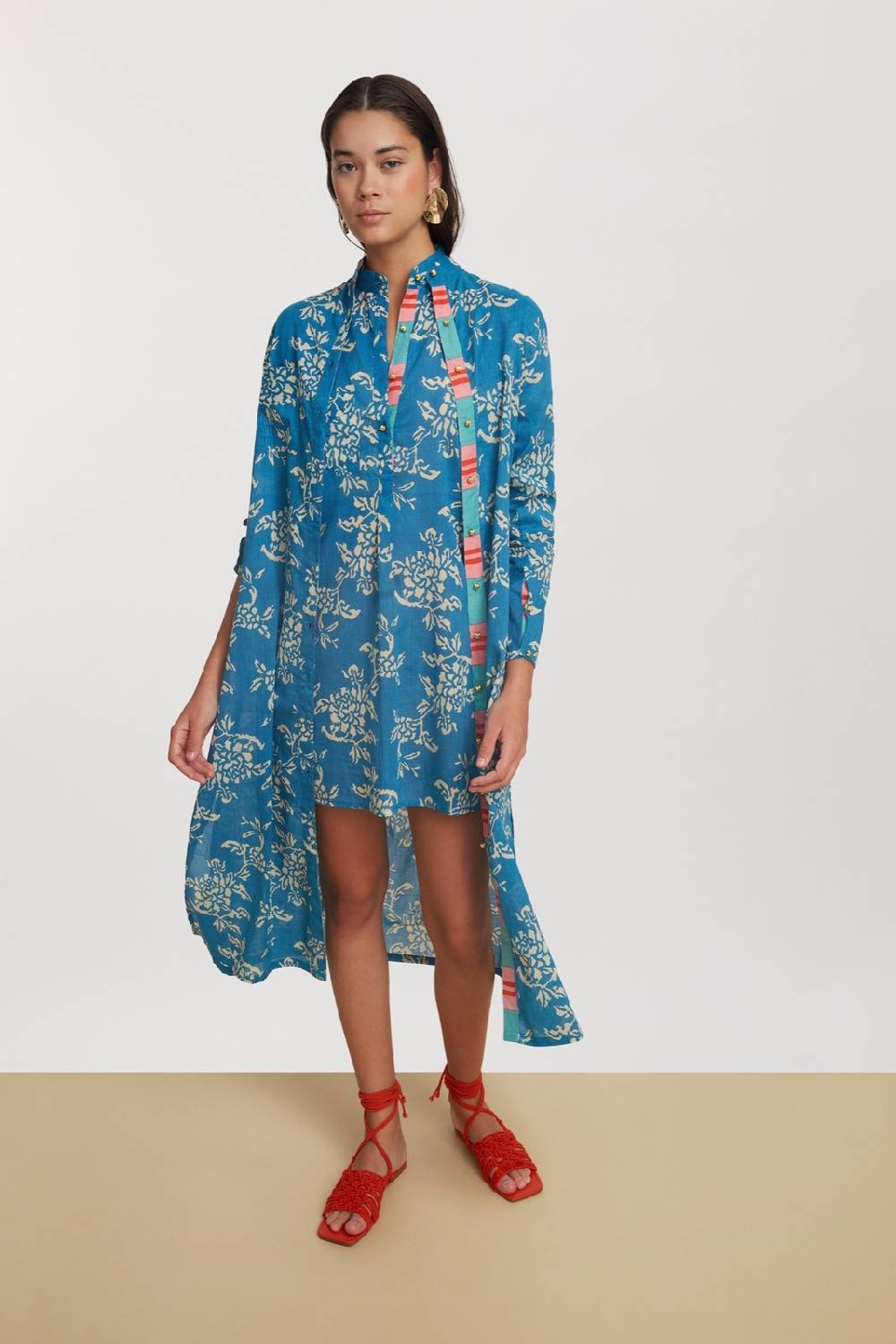 Lisa Corti kurta corta kandem design turquoise Offerta Giorno del Papà