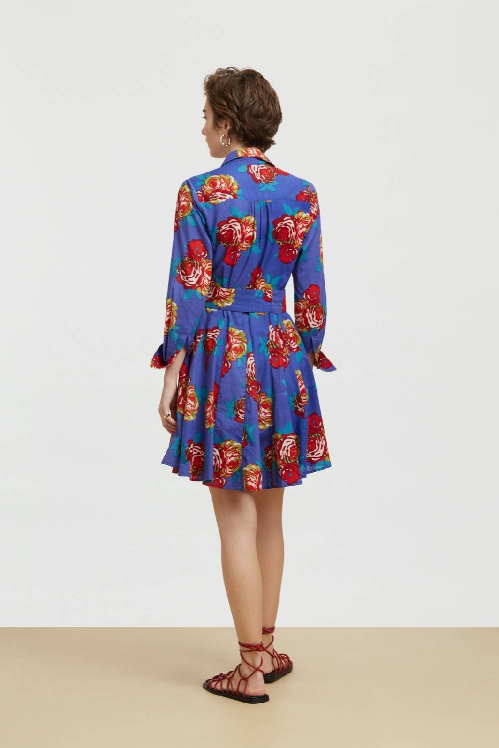 Lisa Corti abito datura bold rose cobalt Lightning offer
