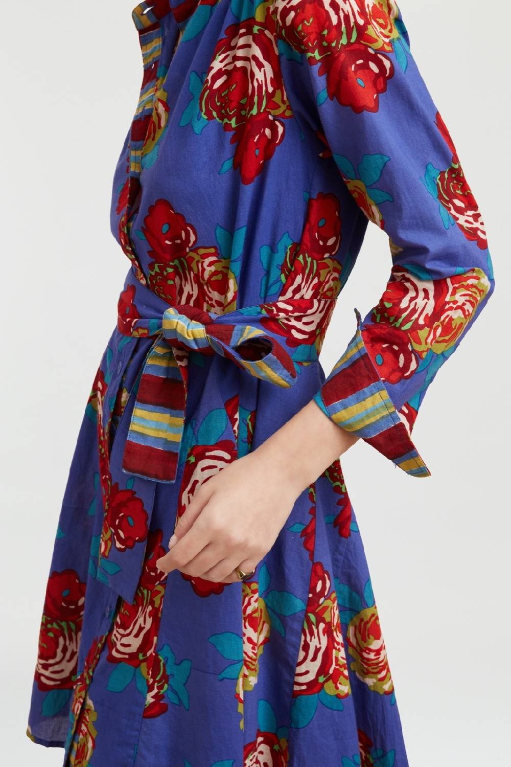 Lisa Corti abito datura bold rose cobalt Lightning offer