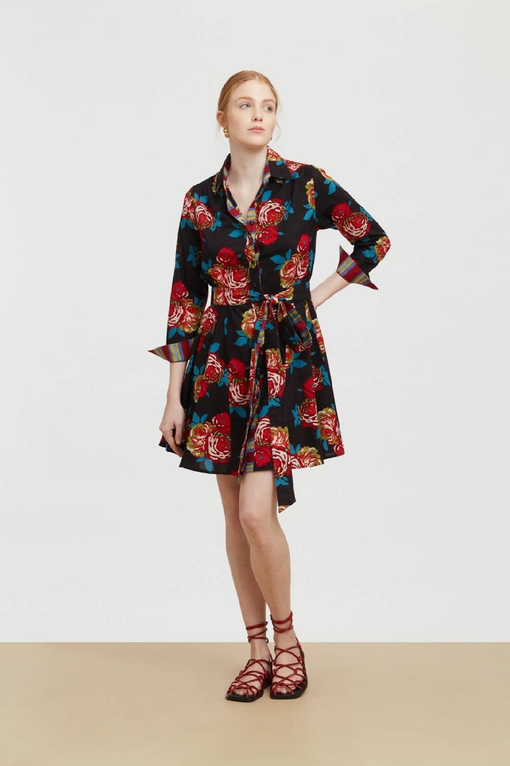 Lisa Corti abito datura bold rose black Nuovi prodotti