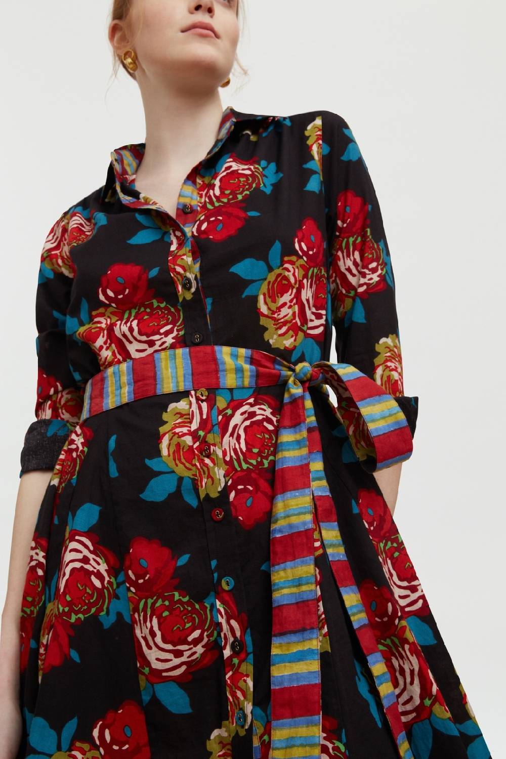 Lisa Corti abito datura bold rose black Nuovi prodotti