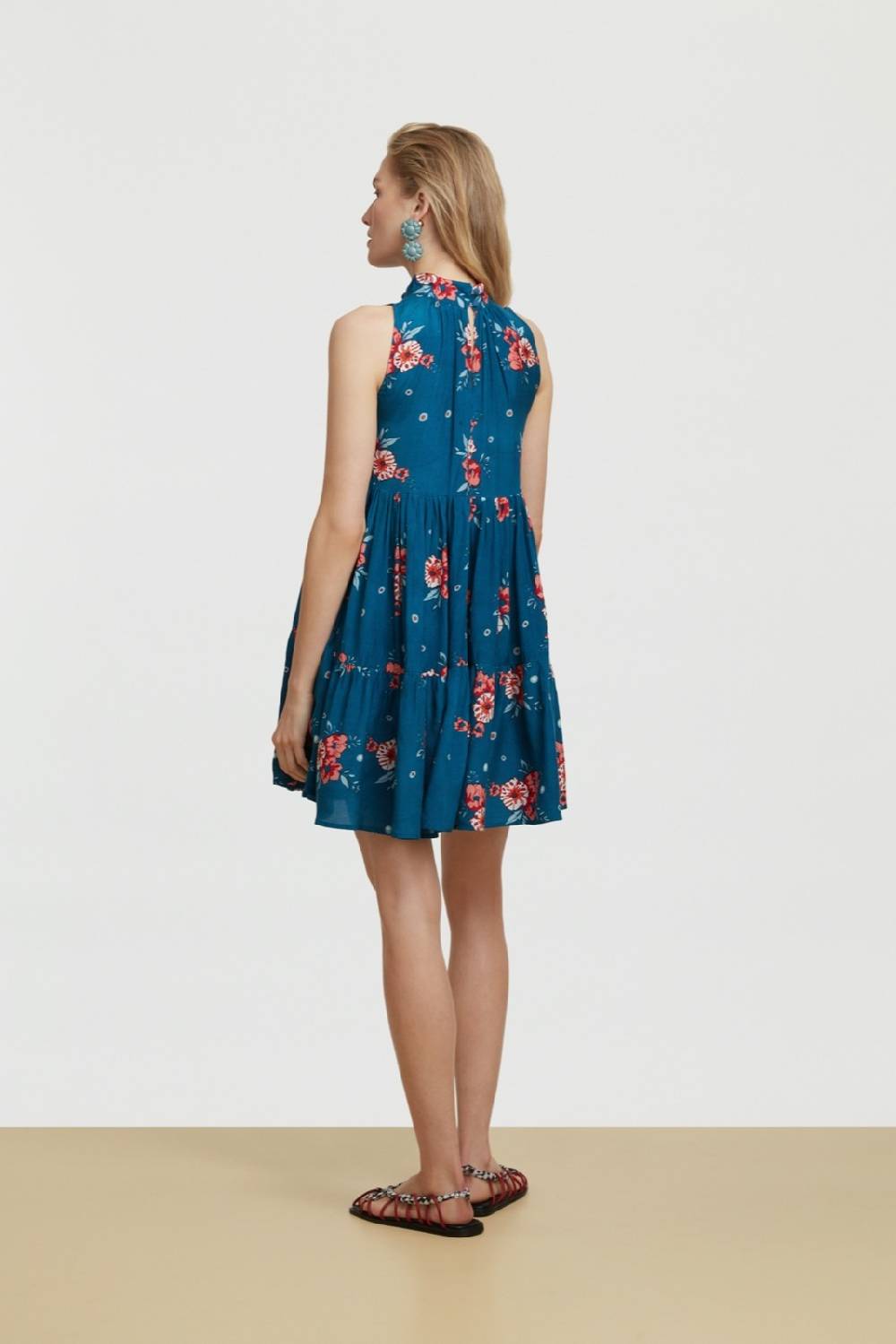 Lisa Corti abito jaipur bukhara flower teal Comprane uno, ottenene uno gratis