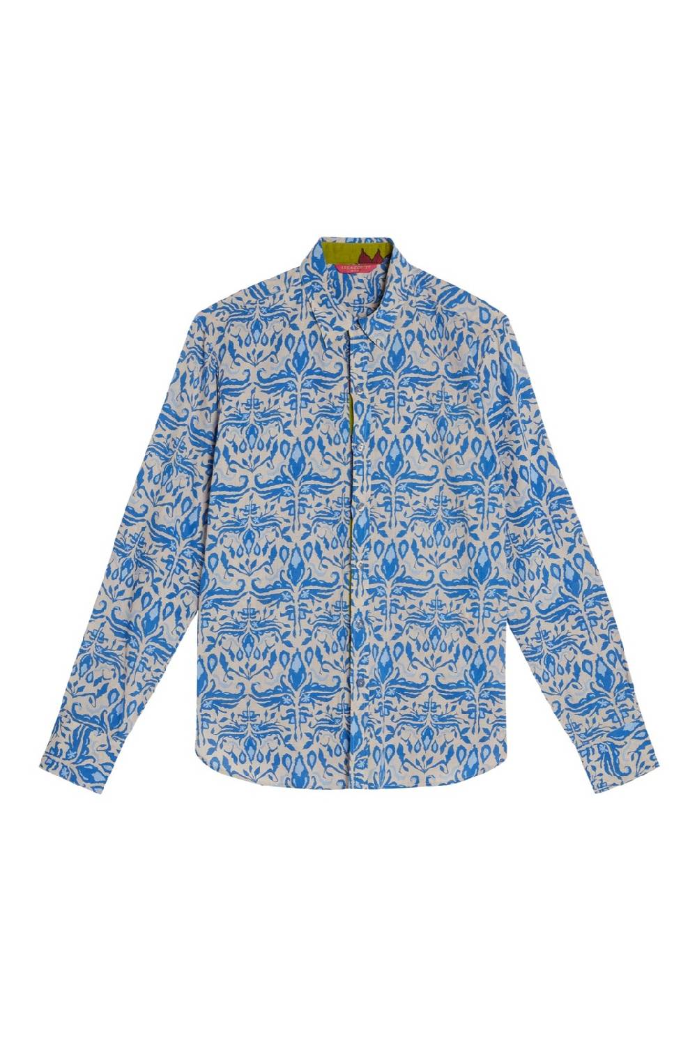 Lisa Corti camicia acapulco abhanery damasque blue Sconti VIP