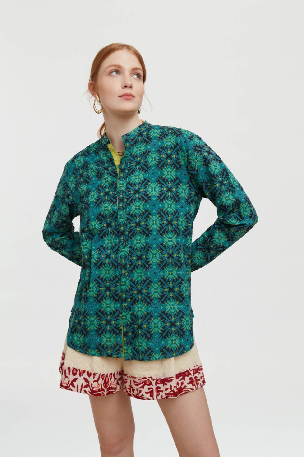 Lisa Corti camicia santorini morocco design black Super Saving Price