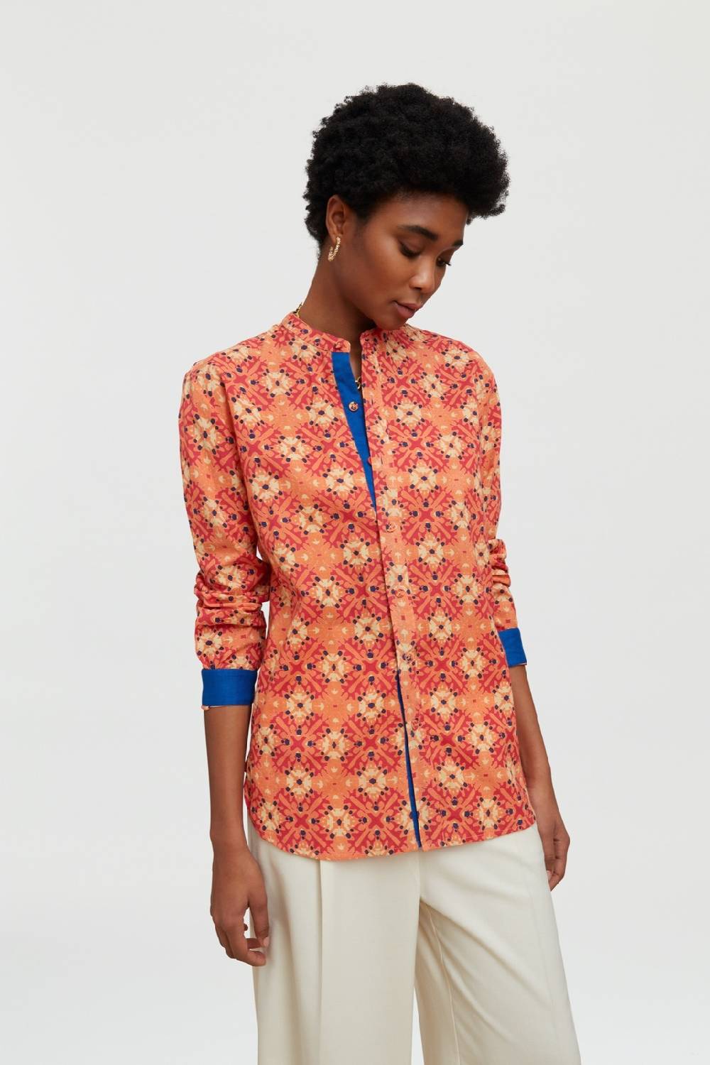 Lisa Corti camicia santorini morocco design red Ultimi tre giorni