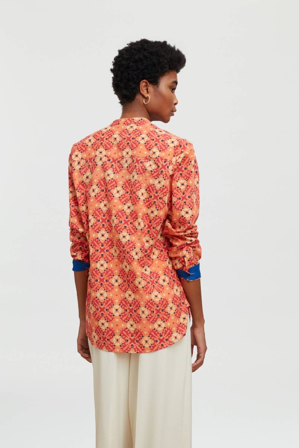 Lisa Corti camicia santorini morocco design red Ultimi tre giorni