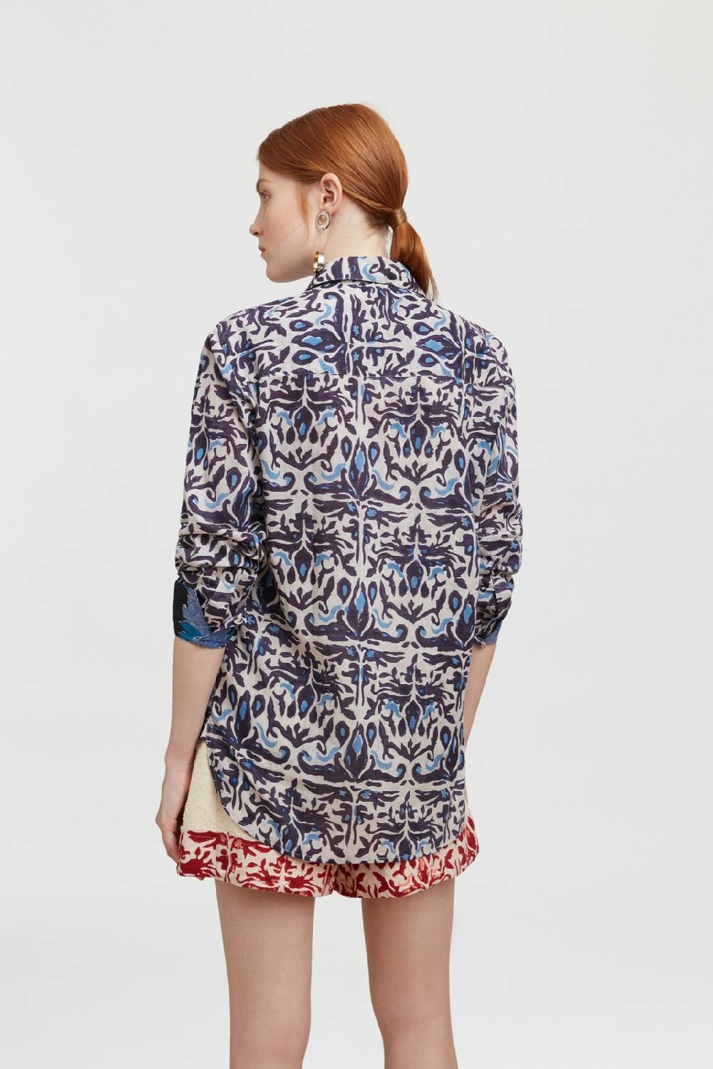 Lisa Corti camicia acapulco abhanery damasque black ACQUISTA ORA