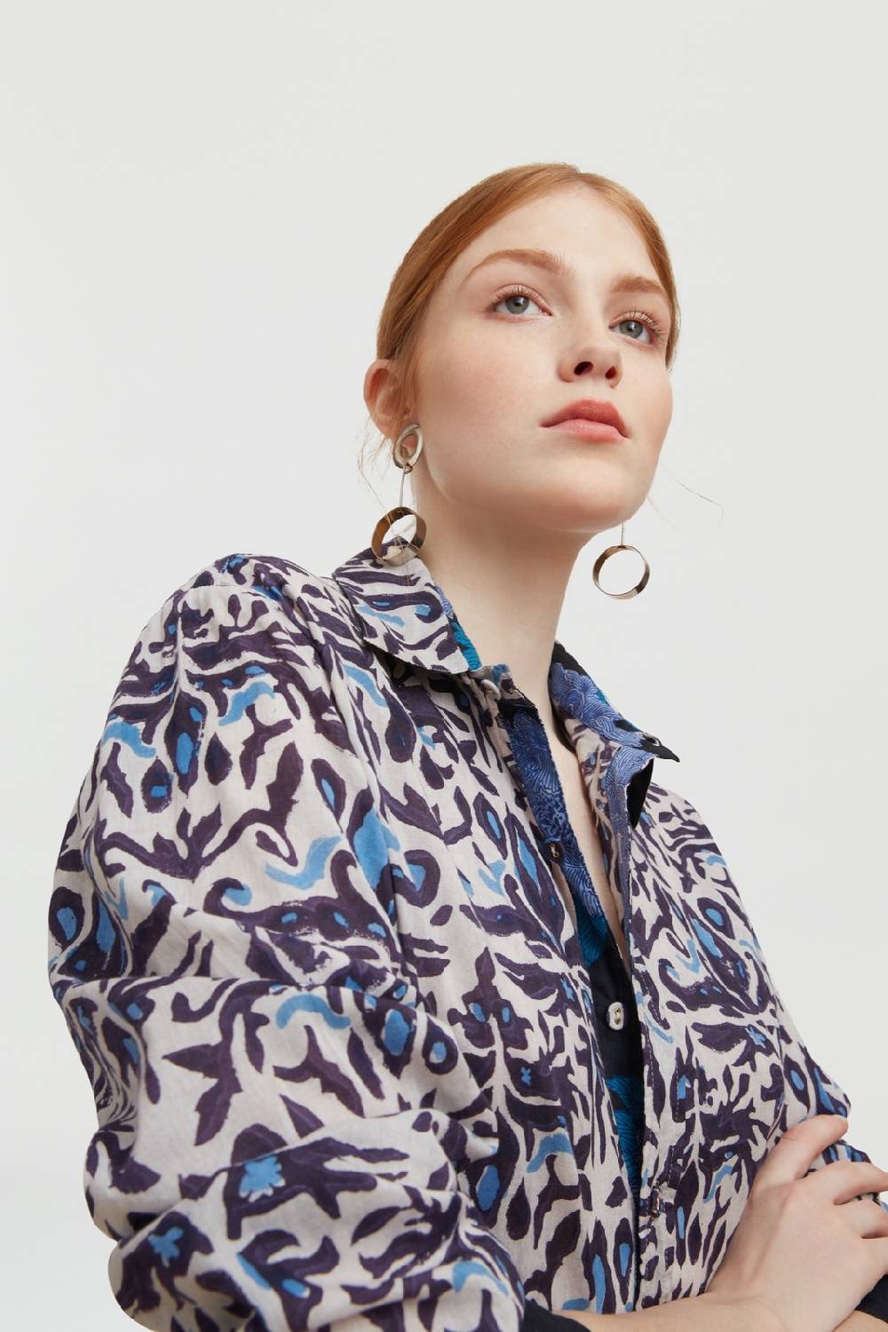 Lisa Corti camicia acapulco abhanery damasque black ACQUISTA ORA