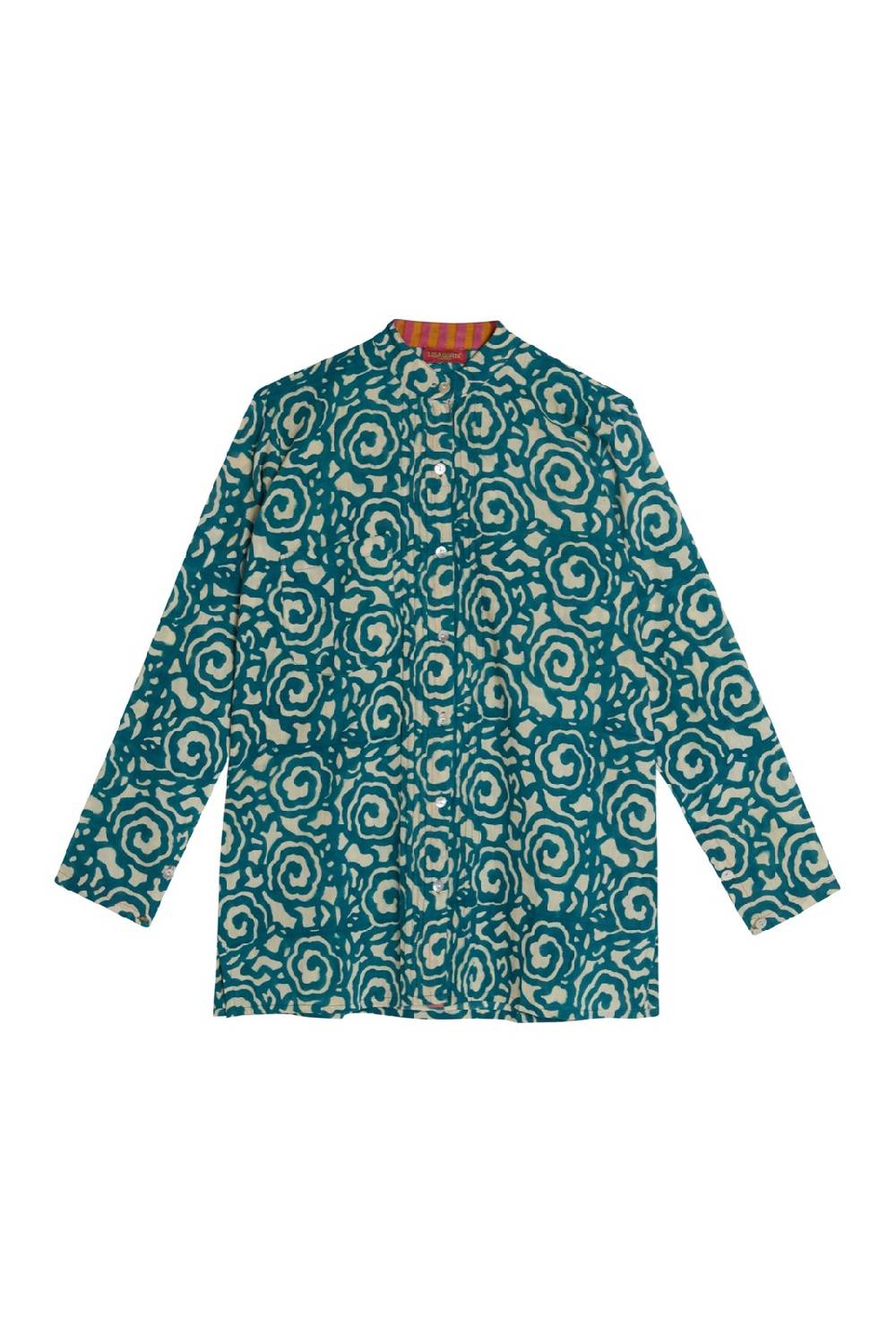 Lisa Corti camicia rashmi spiral peacock natural Ultimo giorno