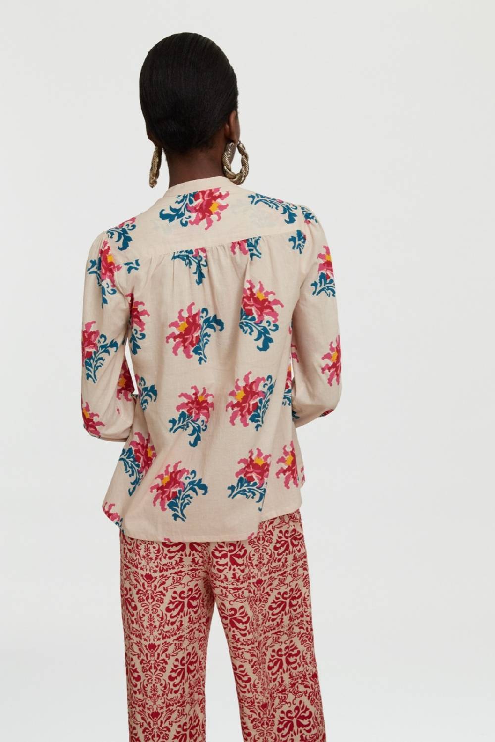 Lisa Corti camicia batumi tangeri rose cream Promozione temporanea