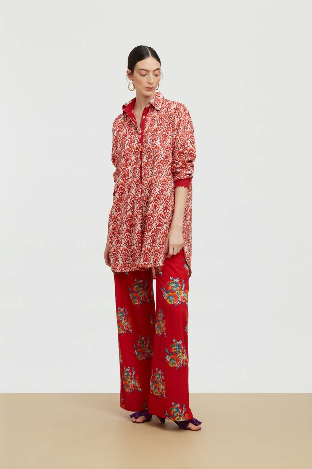 Lisa Corti camicia ube parrot rany Fino al 60% di sconto
