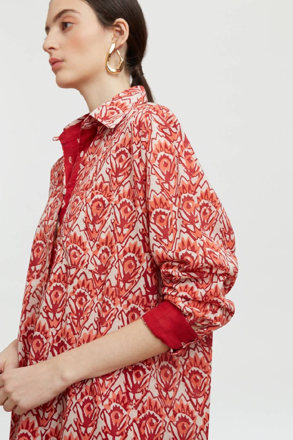 Lisa Corti camicia ube parrot rany Fino al 60% di sconto