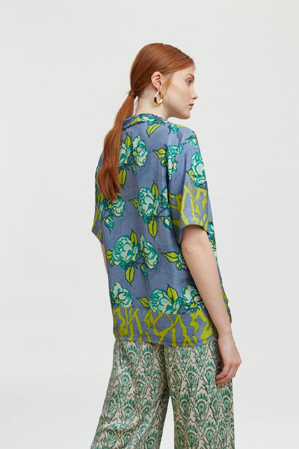 Lisa Corti camicia bowling rosa spina glicine Discount Store per i nuovi prodotti