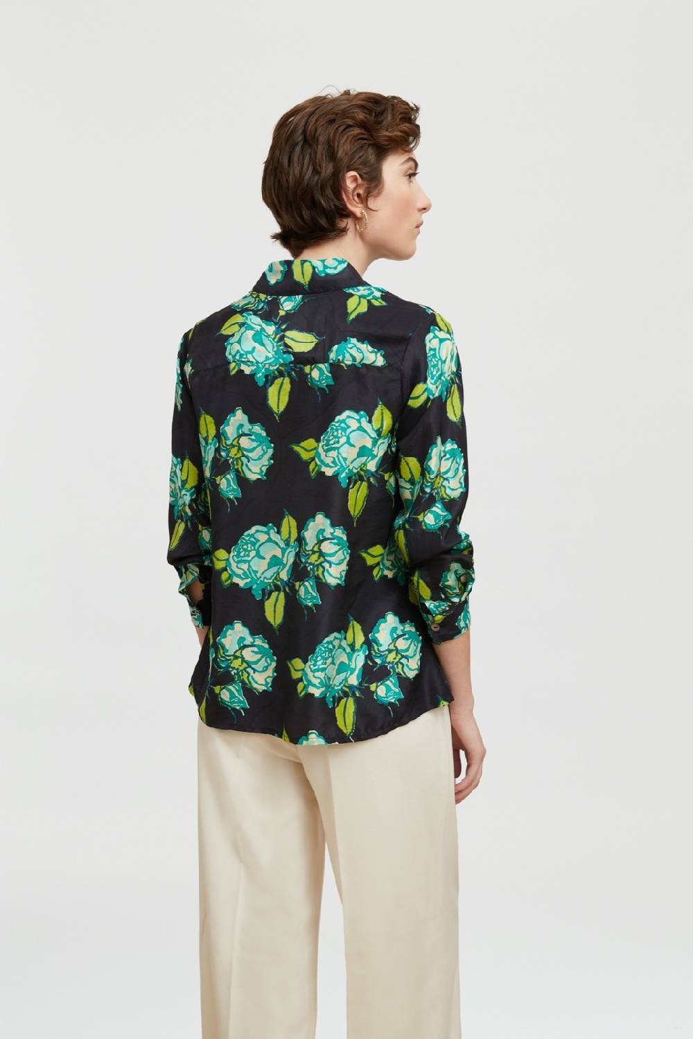 Lisa Corti camicia bella rosa spina black 50% di sconto con spedizione gratuita