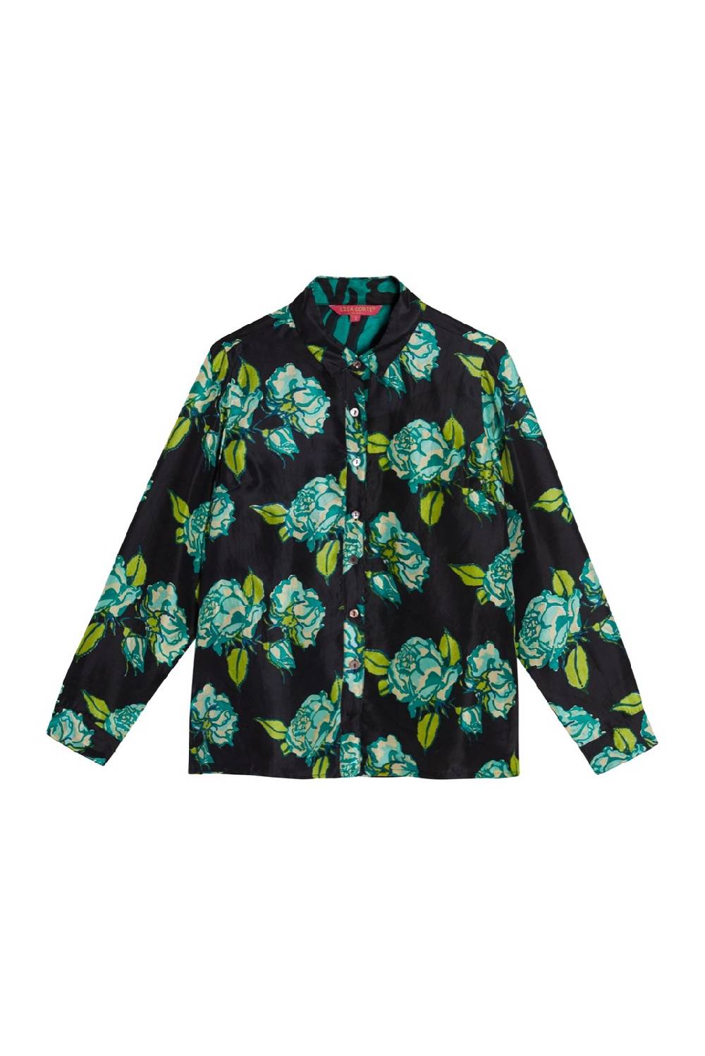 Lisa Corti camicia bella rosa spina black 50% di sconto con spedizione gratuita