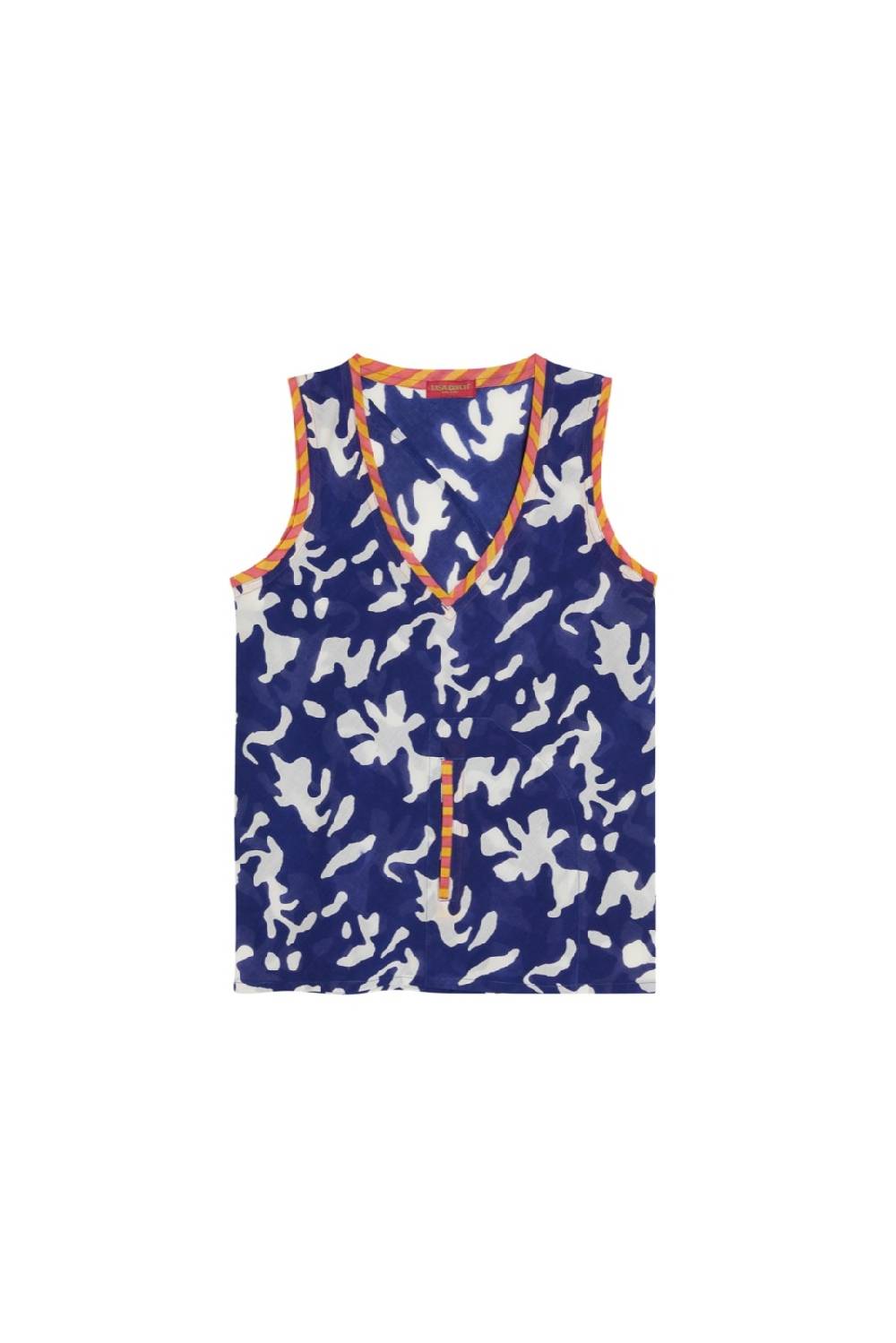 Lisa Corti top banyan blue pot royal blue Negozi Online