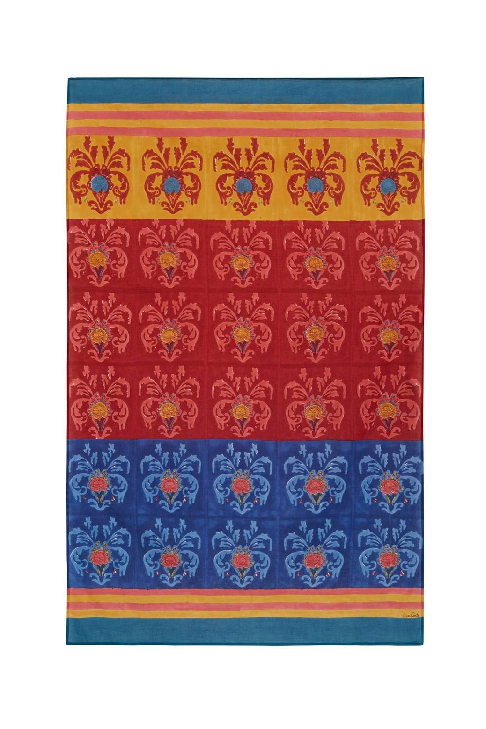 Lisa Corti pareo brocade royal blue Offerta