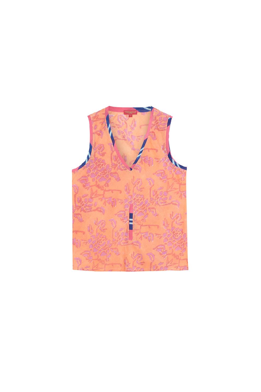 Lisa Corti top banyan tibet design peach Online