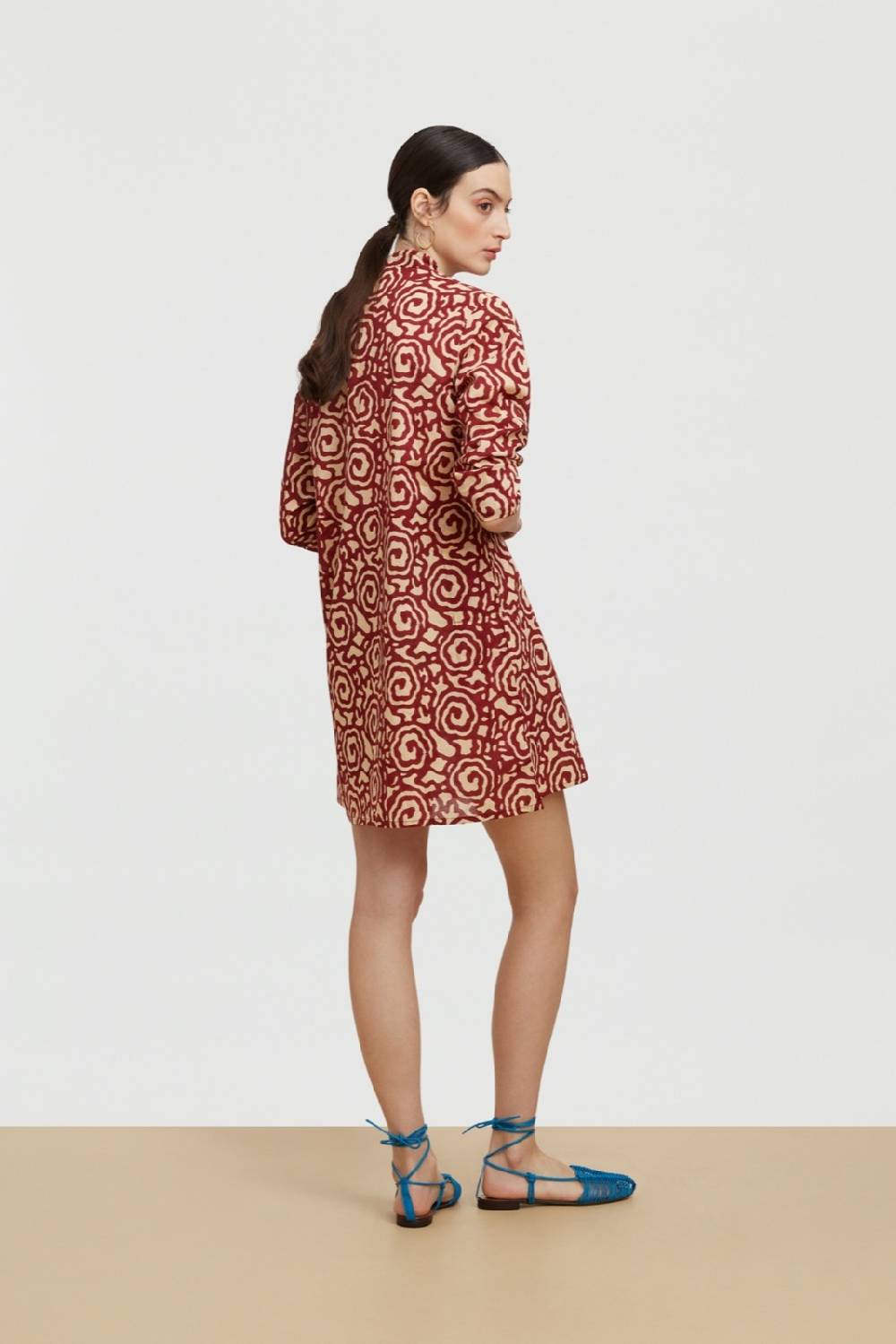 Lisa Corti kurta corta spiral maroon Outlet