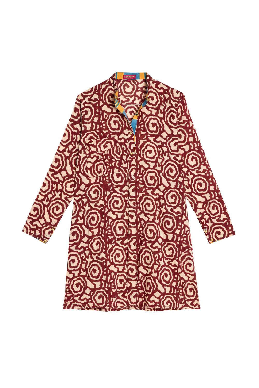 Lisa Corti kurta corta spiral maroon Outlet