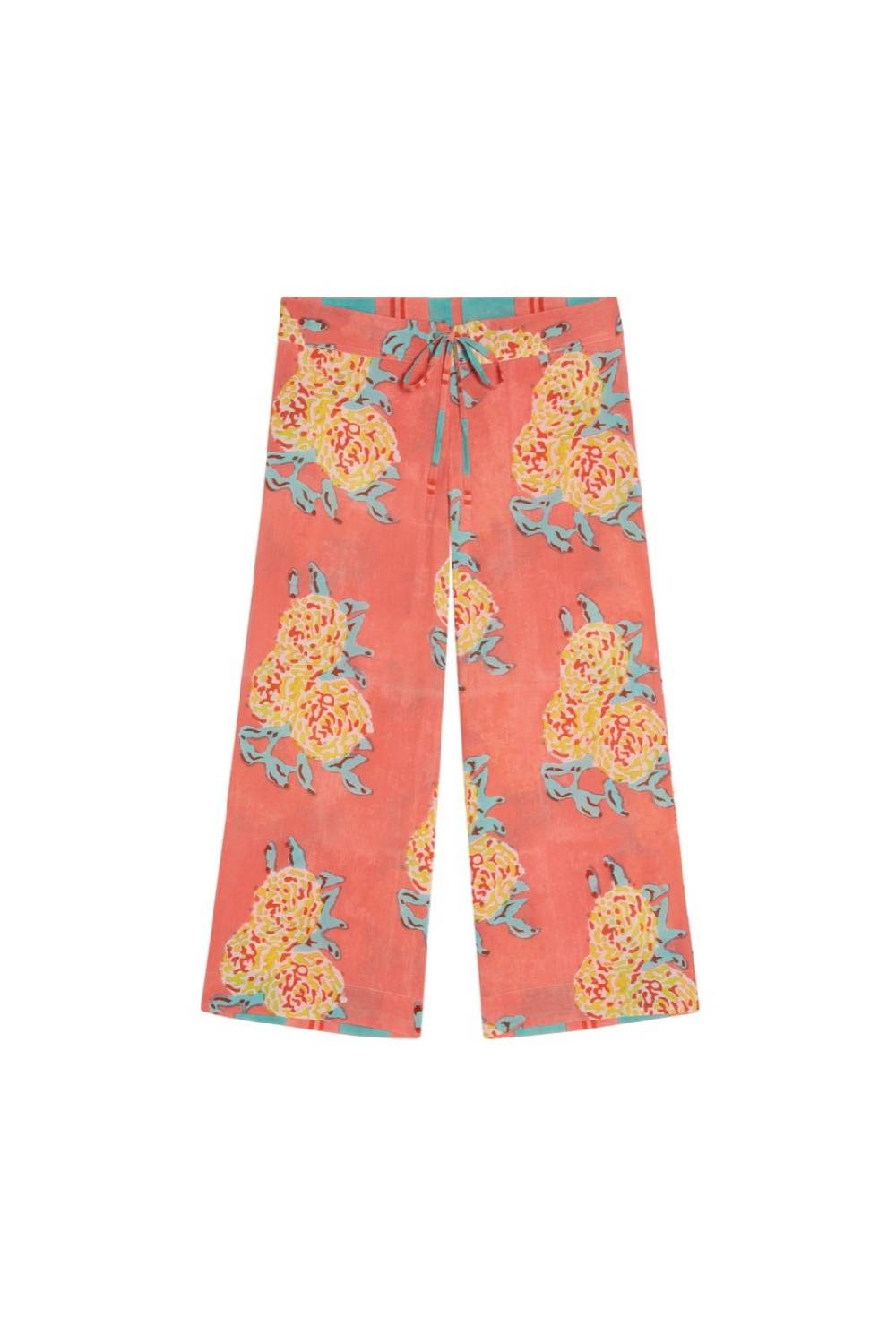 Lisa Corti pantalone cabana leopard flower old pink Offerte