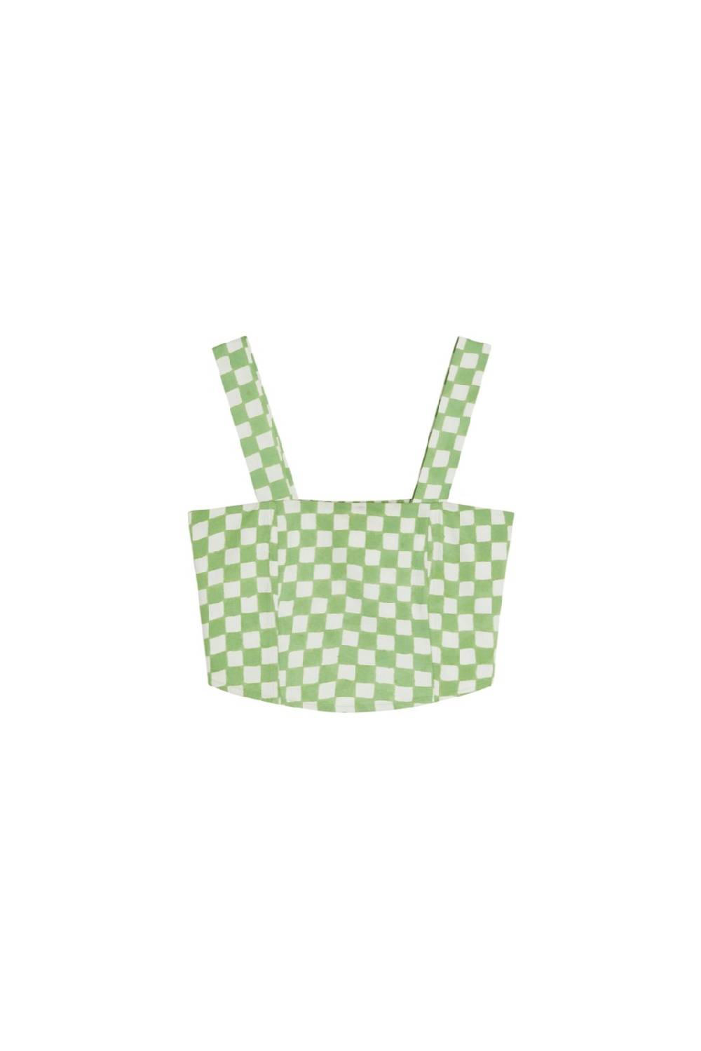 Lisa Corti top titli checks mint Fornitura limitata