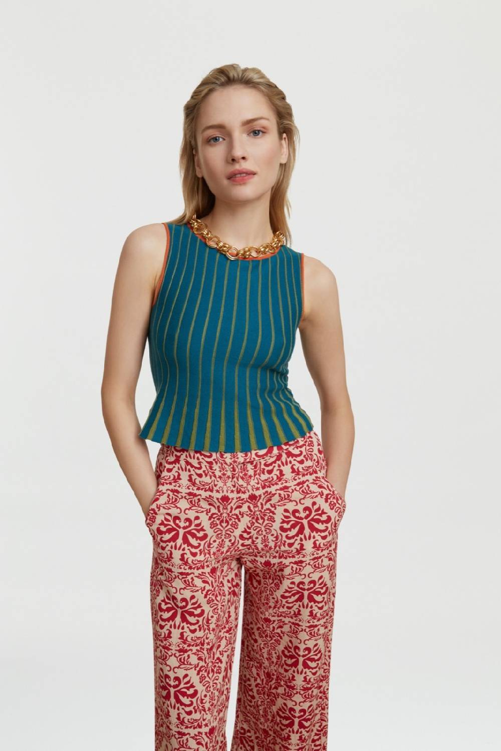 Lisa Corti top mulberry teal