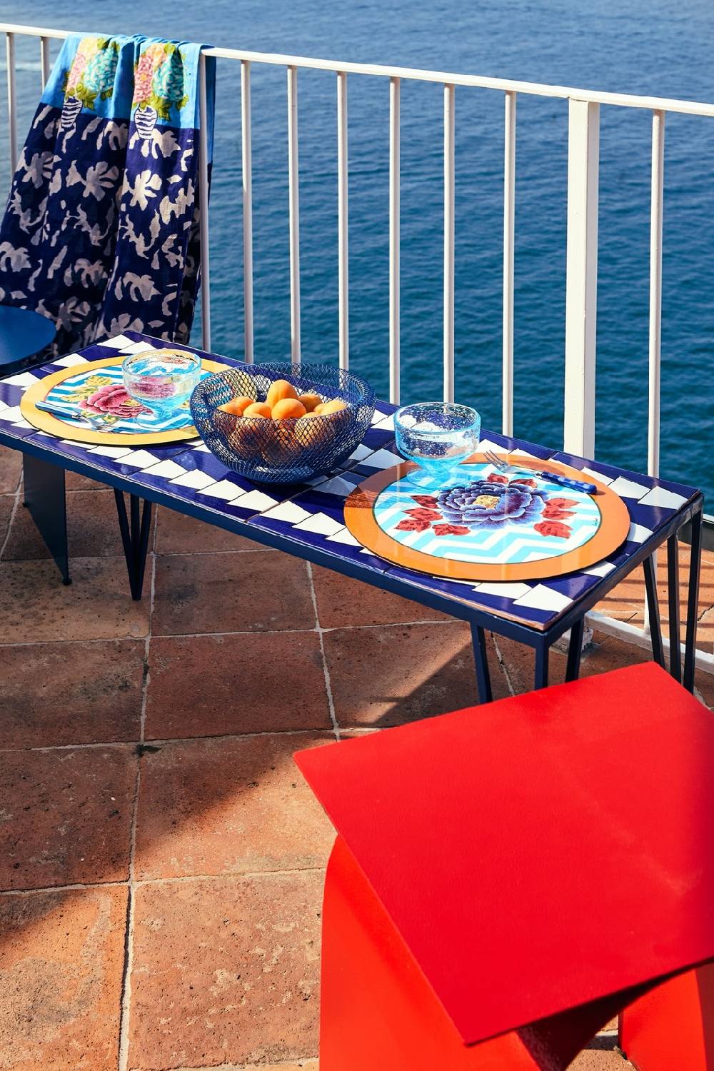 Lisa Corti tovaglietta rigida 39cm lisa corti x la minervetta glory zig zag red Offerta per la Festa della Mamma